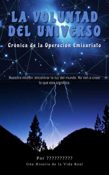 La cubierta del futuro libro 'La Voluntad del Universo'