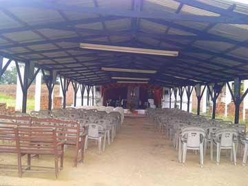 An empty, very humble chapel