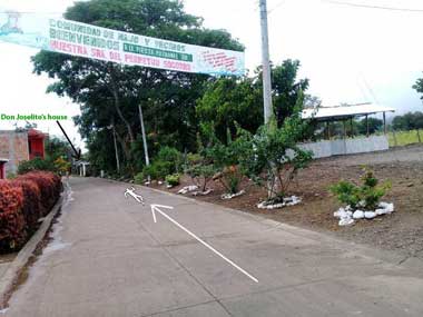 A paved road in Majo. The exact spot where don Joselito died